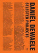 Book cover of: Selected Projects. By: Daniël Dewaele