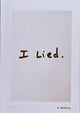 Book cover of: I lied. By: Aaron McElroy