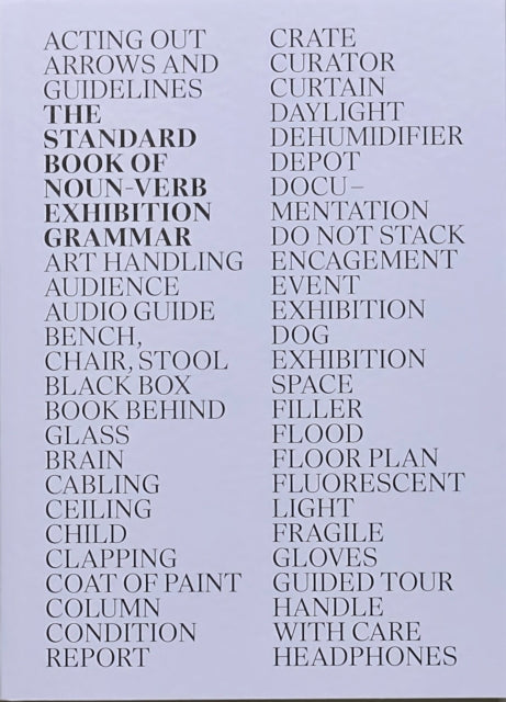 Book cover of: Standard Book of Noun-Verb Exhibition. By: Niekolaas Johannes Lekkerkerk