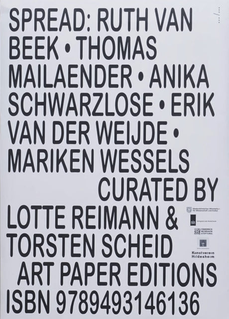 Spread: Ruth van Beek, Thomas Mailaender, Anika Schwarzlose, Erik van der Weijde, Mariken Wessels