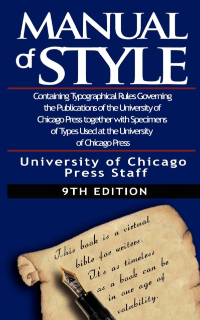 Book cover of: Chicago Manual of Style by University. By: University of Chicago Press Staff
