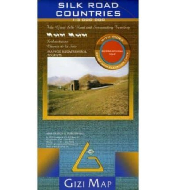 Book cover of: Silk Road Countries geographical map. By: Gizi Map