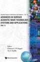 Book cover of: Advances In Surface Acoustic Wave Technology, Systems And Applications (Volume 1)
