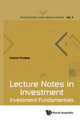 Book cover of: Lecture Notes In Investment: Investment Fundamentals. By: Eliezer Z. Prisman