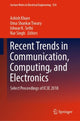 Book cover of: Recent Trends in Communication, Computing, and Electronics. By: Ashish Khare