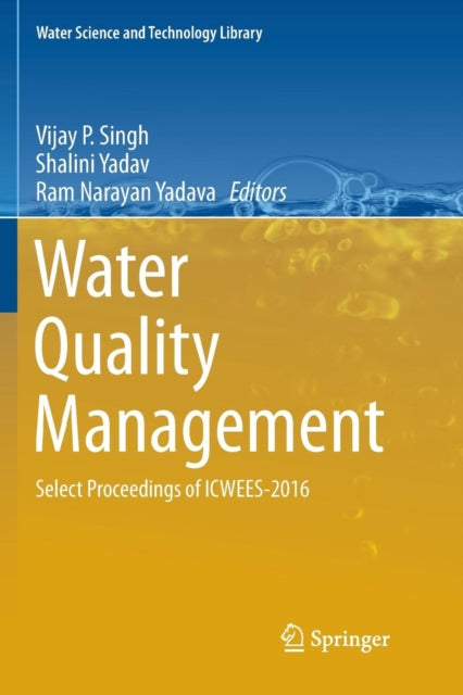 Book cover of: Water Quality Management. By: Vijay P Singh