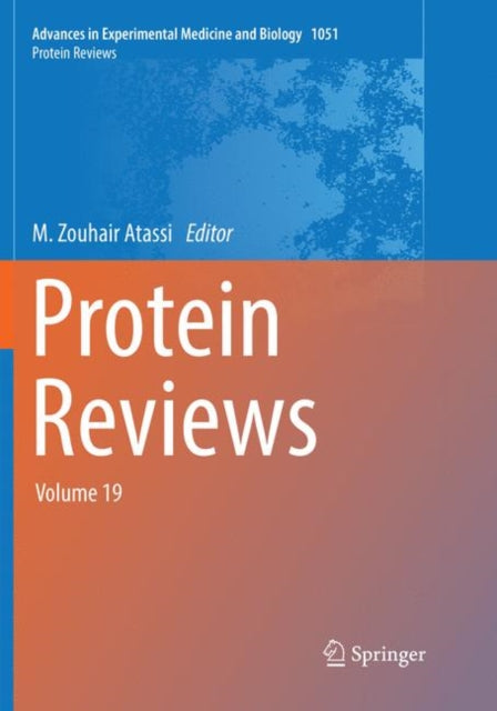 Book cover of: Protein Reviews. By: M. Zouhair Atassi