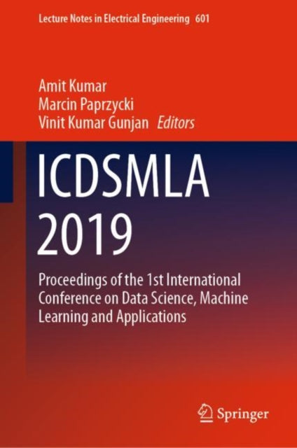 Book cover of: ICDSMLA 2019. By: Amit Kumar