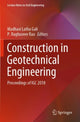 Book cover of: Construction in Geotechnical Engineering. By: Madhavi Latha Gali