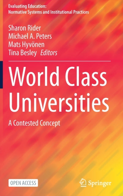 Book cover of: World Class Universities. By: Sharon Rider