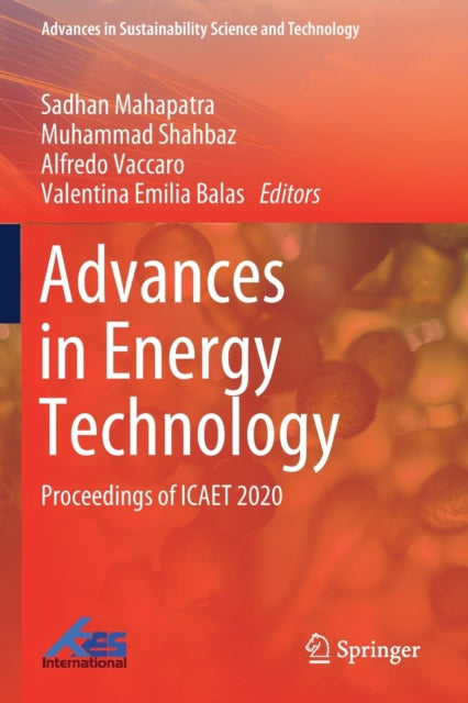 Book cover of: Advances in Energy Technology. By: Sadhan Mahapatra