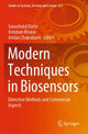 Book cover of: Modern Techniques in Biosensors. By: Gorachand Dutta