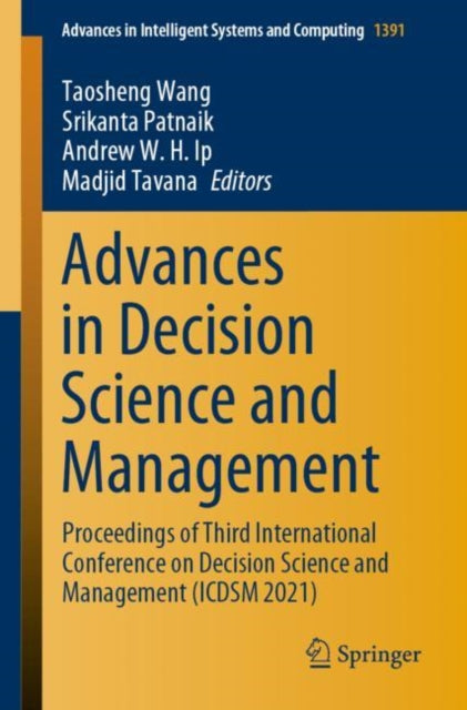 Book cover of: Advances in Decision Science and Management. By: Tao-Sheng Wang