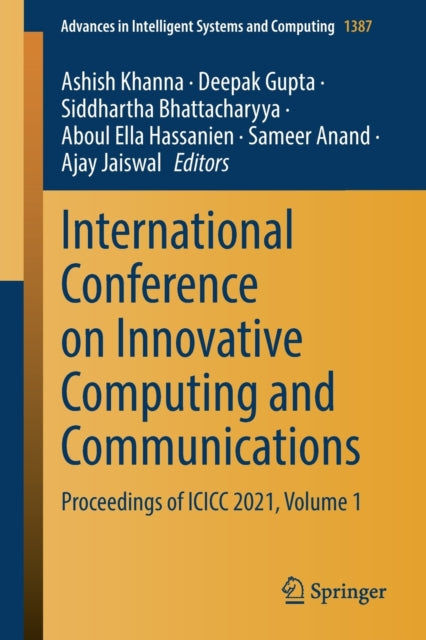 Book cover of: International Conference on Innovative Computing and Communications. By: Ashish Khanna