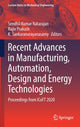 Book cover of: Recent Advances in Manufacturing, Automation, Design and Energy Technologies. By: Sendhil Kumar Natarajan
