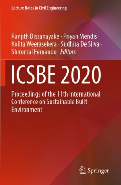 Book cover of: ICSBE 2020. By: Ranjith Dissanayake