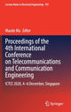 Book cover of: Proceedings of the 4th International Conference on Telecommunications and Communication Engineering. By: Maode Ma