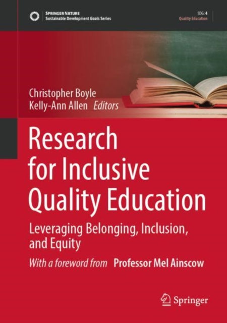 Book cover of: Research for Inclusive Quality Education. By: Christopher Boyle
