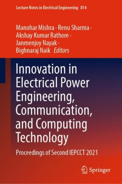 Book cover of: Innovation in Electrical Power Engineering, Communication, and Computing Technology. By: Manohar Mishra