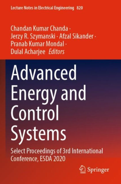 Book cover of: Advanced Energy and Control Systems. By: Chandan Kumar Chanda