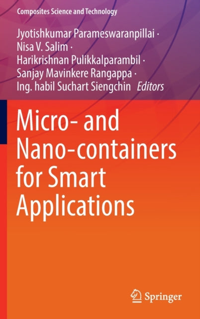 Book cover of: Micro- and Nano-containers for Smart Applications. By: Jyotishkumar Parameswaranpillai