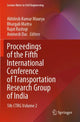Book cover of: Proceedings of the Fifth International Conference of Transportation Research Group of India. By: Akhilesh Kumar Maurya