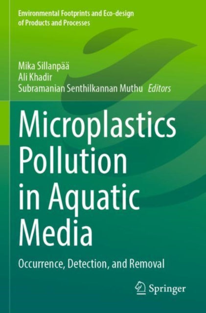 Book cover of: Microplastics Pollution in Aquatic Media. By: Mika Sillanpää