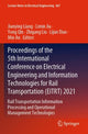 Book cover of: Proceedings of the 5th International Conference on Electrical Engineering and Information Technologies for Rail Transportation (EITRT) 2021. By: Jianying Liang