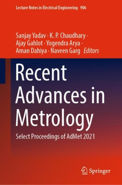 Book cover of: Recent Advances in Metrology. By: Sanjay Yadav