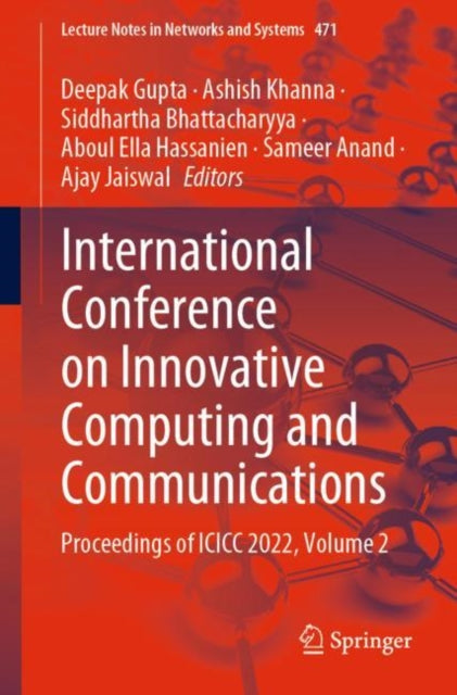 Book cover of: International Conference on Innovative Computing and Communications. By: Deepak Gupta