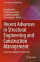 Book cover of: Recent Advances in Structural Engineering and Construction Management. By: Kong Kian Hau