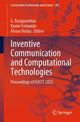 Book cover of: Inventive Communication and Computational Technologies. By: G. Ranganathan