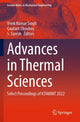 Book cover of: Advances in Thermal Sciences. By: Vivek Kumar Singh