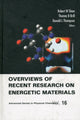Book cover of: Overviews Of Recent Research On Energetic Materials