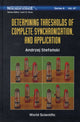 Book cover of: Determining Thresholds Of Complete Synchronization, And Application. By: Andrzej Stefański