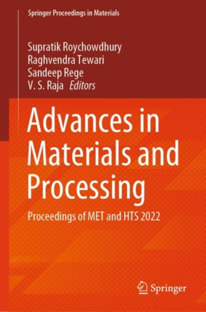 Book cover of: Advances in Materials and Processing
