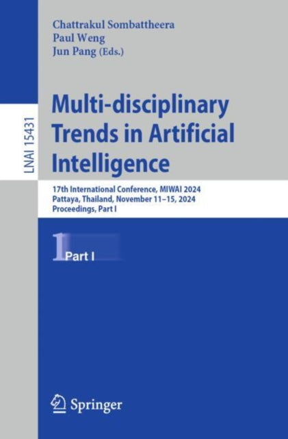 Book cover of: Multi-disciplinary Trends in Artificial Intelligence