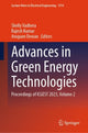 Book cover of: Advances in Green Energy Technologies. By: Shelly Vadhera
