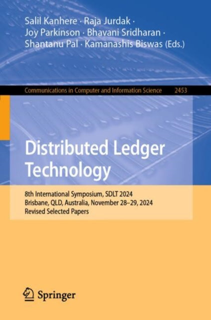 Book cover of: Distributed Ledger Technology