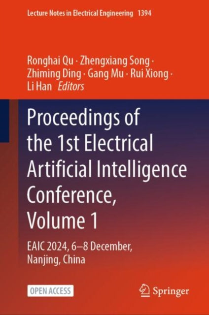 Book cover of: Proceedings of the 1st Electrical Artificial Intelligence Conference, Volume 1