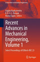 Book cover of: Recent Advances in Mechanical Engineering, Volume 1. By: Gujjala Raghavendra