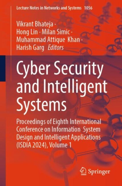 Book cover of: Cyber Security and Intelligent Systems. By: Vikrant Bhateja