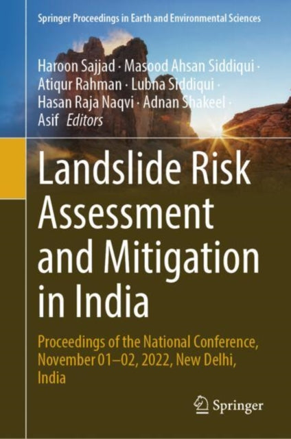 Book cover of: Landslide Risk Assessment and Mitigation in India. By: Haroon Sajjad