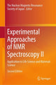 Book cover of: Experimental Approaches of NMR Spectroscopy II. By: The NMR Society of Japan