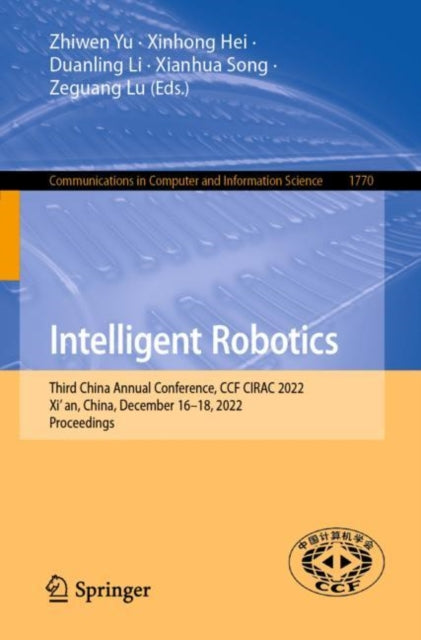 Book cover of: Intelligent Robotics. By: Zhiwen Yu