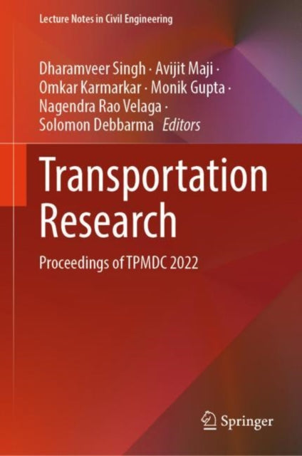 Book cover of: Transportation Research. By: Dharamveer Singh