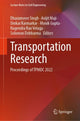Book cover of: Transportation Research. By: Dharamveer Singh