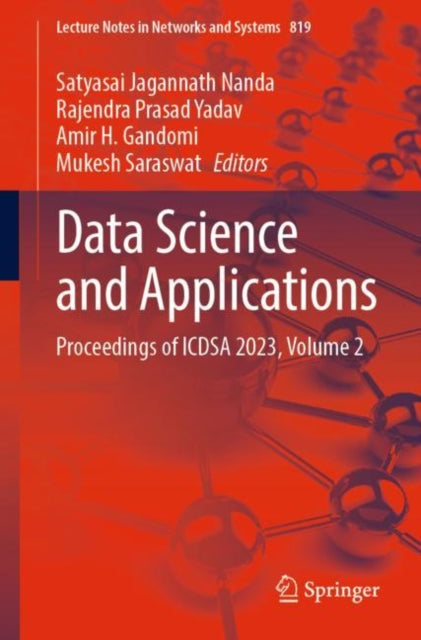 Book cover of: Data Science and Applications. By: Satyasai Jagannath Nanda