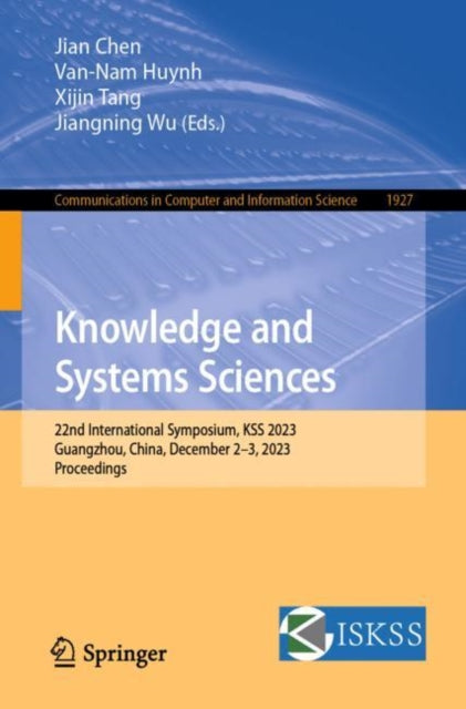 Book cover of: Knowledge and Systems Sciences. By: Jian Chen
