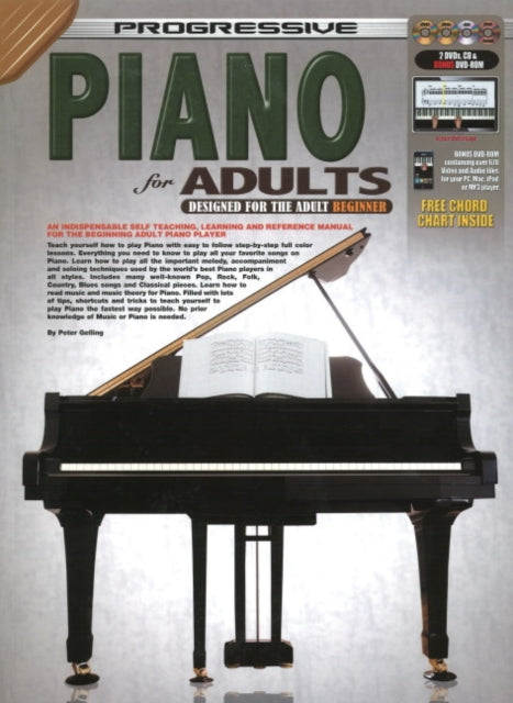 Book cover of: Progressive Piano for Adults